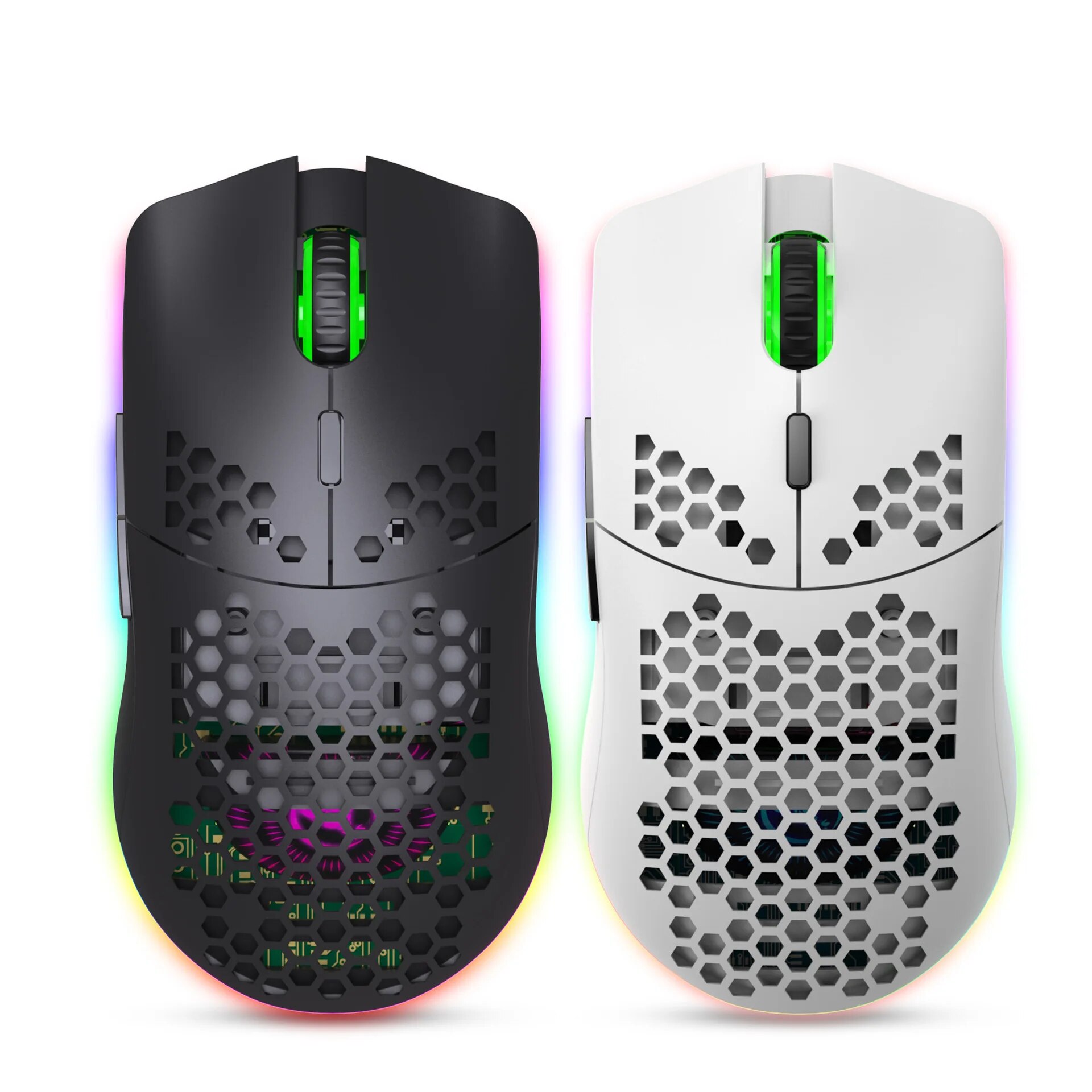 Es5 Esports Rgb Gaming Mouse - Yeni T66 şarj edilebilir USB 2.4G