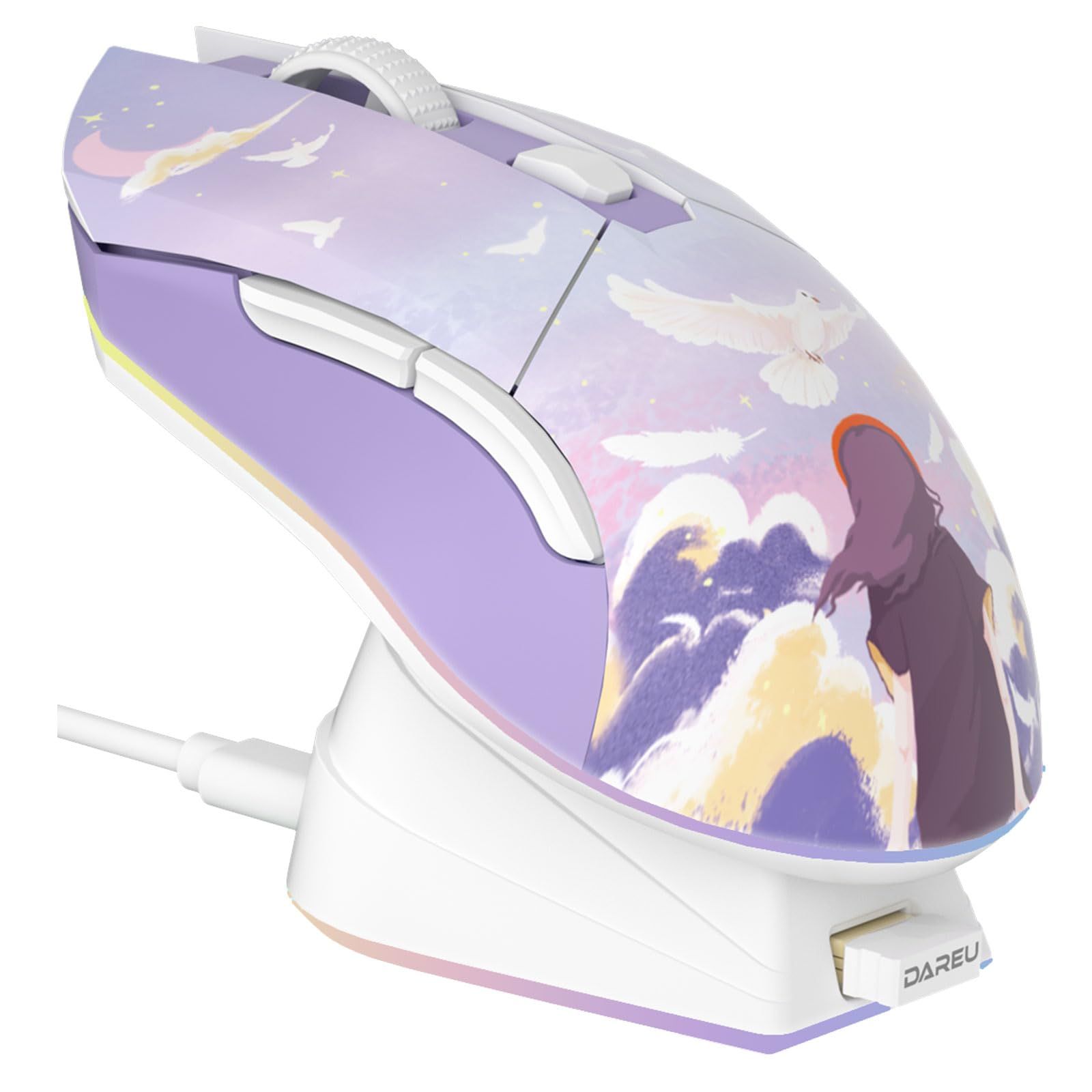 Es5 Esports Rgb Gaming Mouse - DAREU çift modları oyun fare RGB