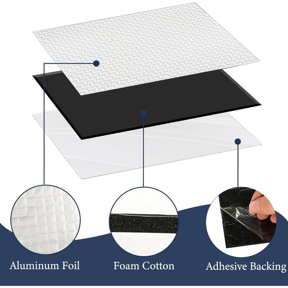 10 adet 10mm araba ses yalıtım - Sound Dampening Foam incelemesi ve fiyatı
