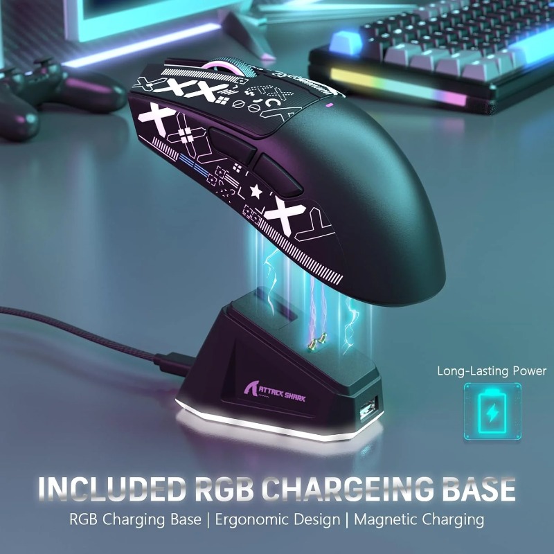 ATTACK SHARK X11 Kablosuz Oyun - Es5 Esports Rgb Gaming Mouse incelemesi ve fiyatı
