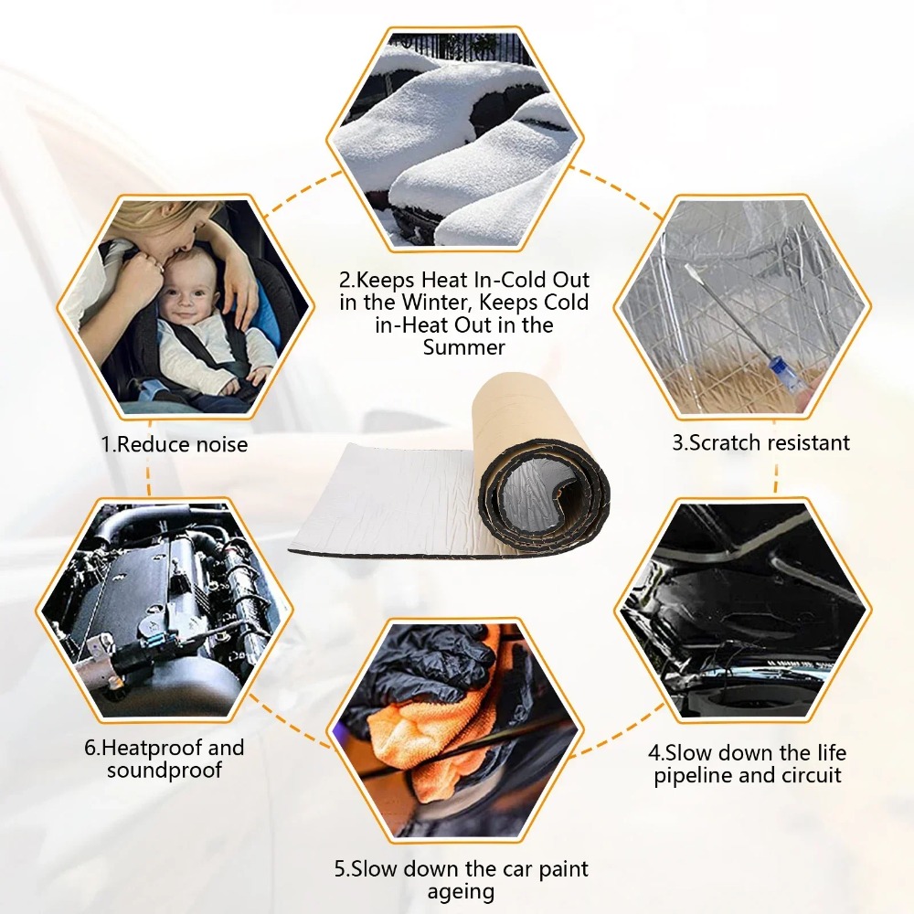 5/10MM ses yalıtımı ısı yalıtı - Sound Dampening Foam incelemesi ve fiyatı